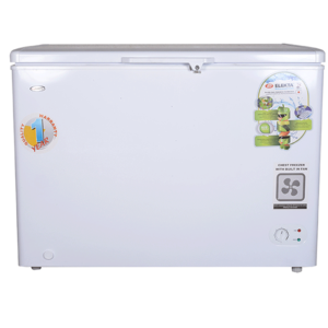 Elekta 400L Chest Freezer with Outside Condenser Color White Model - ECF-400F(OC) | 1 Year Full 5 Year Compressor Warranty.