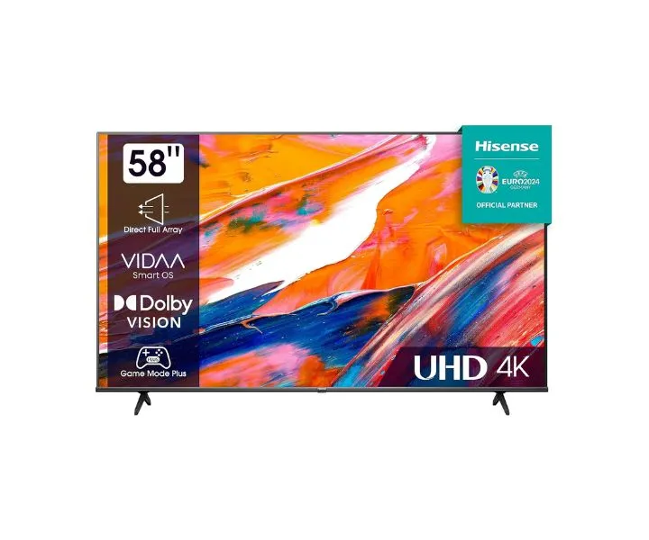 Hisense 58 Inch 4K UHD Smart Tv With Dolby Vision Pixel Tuning Black Model 58A61K | 1 Year Full Warranty