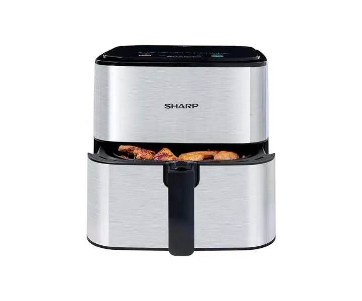 Sharp 7 Litres Air Fryer 1600 Watts With 8 Cook Menu Silver Model KF-AF70RT-S3 | 1 Year Brand Warranty.