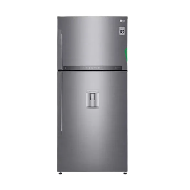 LG 682 Liter Double Door Refrigerator Inverter No Frost Top Mount Silver Model GLT682 | 1 Year Full 10 Years Compressor Warranty.