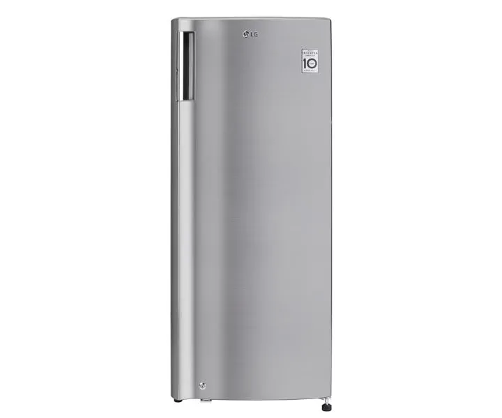 LG 168 Liter Single Door Vertical Freezer Smart Inverter Color Silver Model – GN304SLGT – 1 Year Full 10 Years Compressor Warranty.