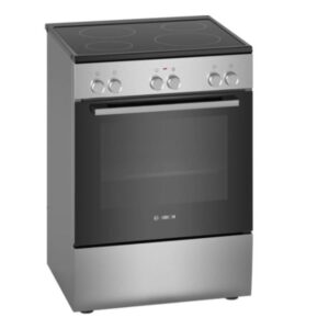 Bosch Free Standing Electric Cooker Silver/Black HKL060070M