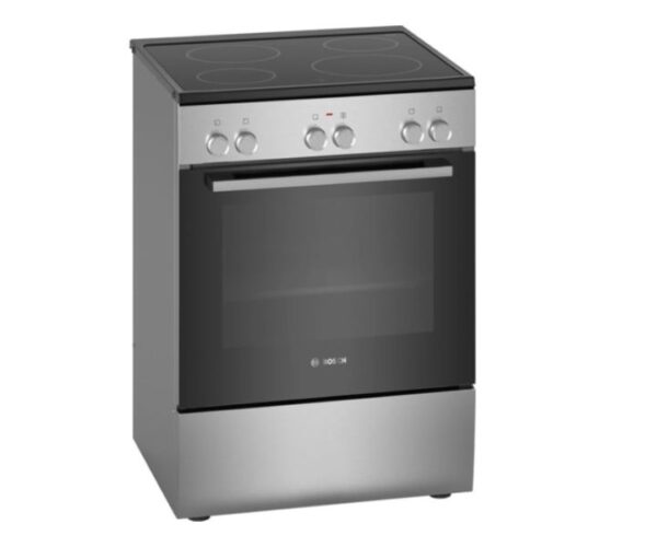 Bosch Free Standing Electric Cooker Silver/Black HKL060070M