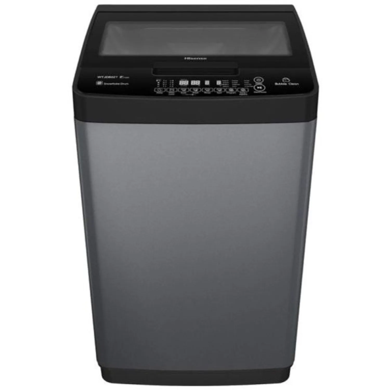 Hisense 8 Kg Top Loading Washing Machine Titanium Grey Model WTJA802T | 1 Year Warranty