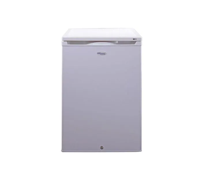 Super General 125 Liters Upright Freezer With 4 Plastic Boxes Reversible Door With Lock Key White Model SGUF126H | 1 Year Warranty.