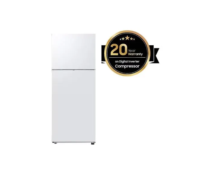 Samsung 420 Liter Top Mount Freezer Refrigerator White Model RT42K5000WW |1 Year Full 20 Year Compressor Warranty