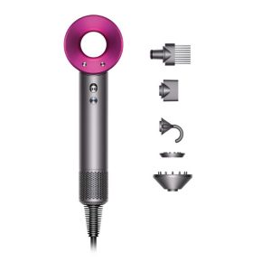 Dyson Supersonic Hair Dryer Color Silver and Pink