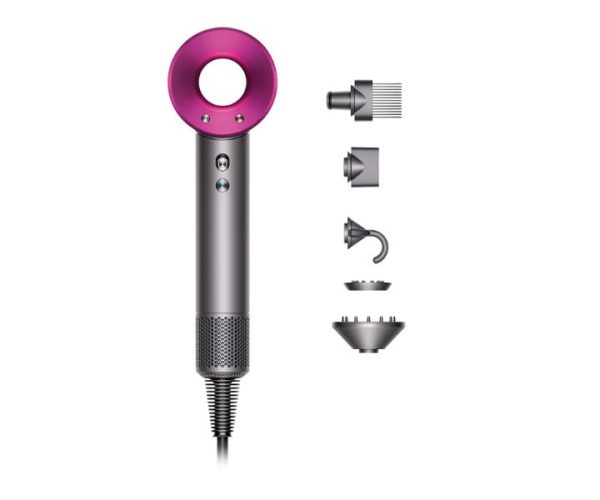 Dyson Supersonic Hair Dryer Color Silver and Pink