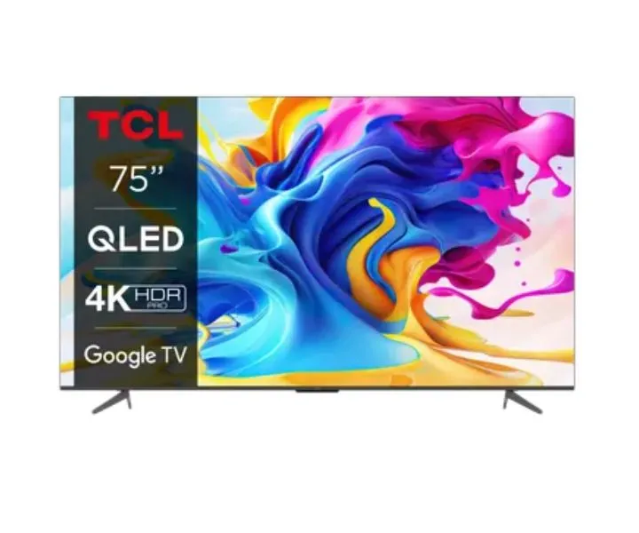 TCL 75 Inches 4K Ultra HD Smart QLED Google TV Gamut Quantum Dot Technology Black Model-75C645 | 1 Year Warranty
