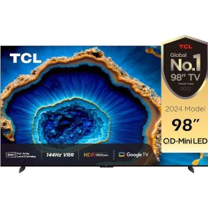 TCL 98 Inches TV 4K QD-Mini LED Smart TV Google 98C755