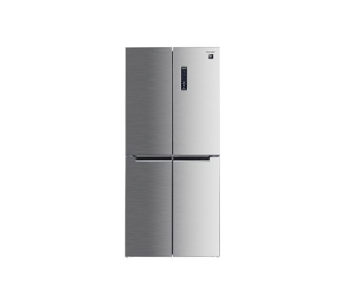 Sharp 560 Litres Refrigerator French 4 Door Energy Efficient Inverter Silver Model SJ-FH560-HS3 | 1 Year Full 5 Years Compressor Warranty.