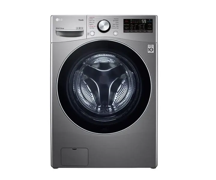LG 15 Kg Washer 8 Kg Dryer Front Load Washing Machine 1400 RPM Color Silver Model – F15L9DGD – 1 Year Full Warranty.