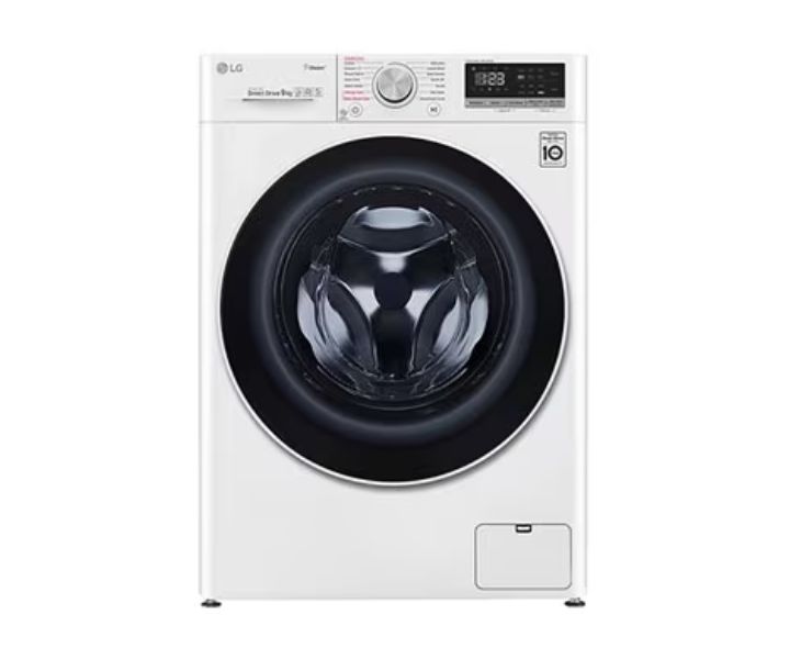 LG 10.5 KG Front Load Washing Machine 1400 RPM with AI DD Technology White Model-F4V5RYPOW | 1 Year Full Warranty