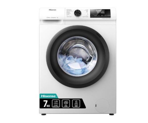 Hisense 7 Kg Washing Machine White WFQP7012EVM 